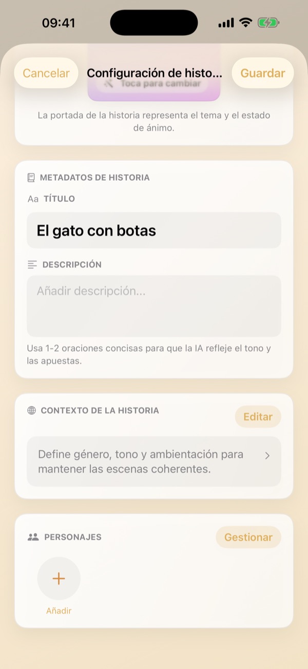 Personalización de ajustes de escritura e ilustración IA