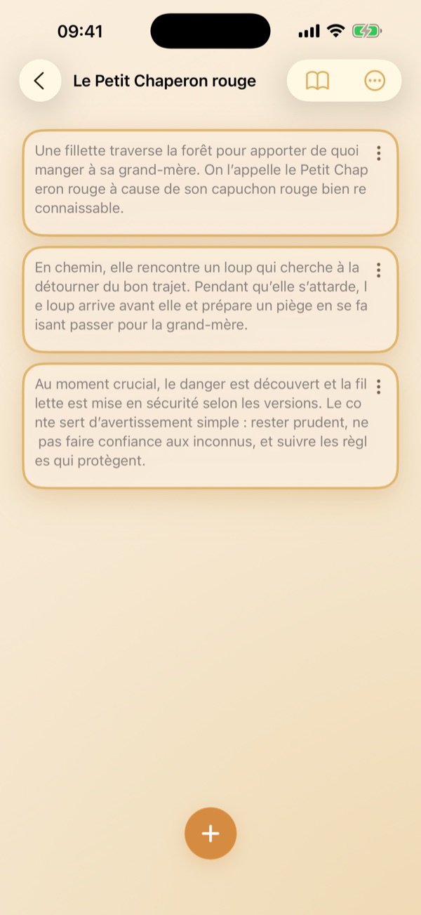 Interface d'écriture assistée par IA pour la rédaction de récits