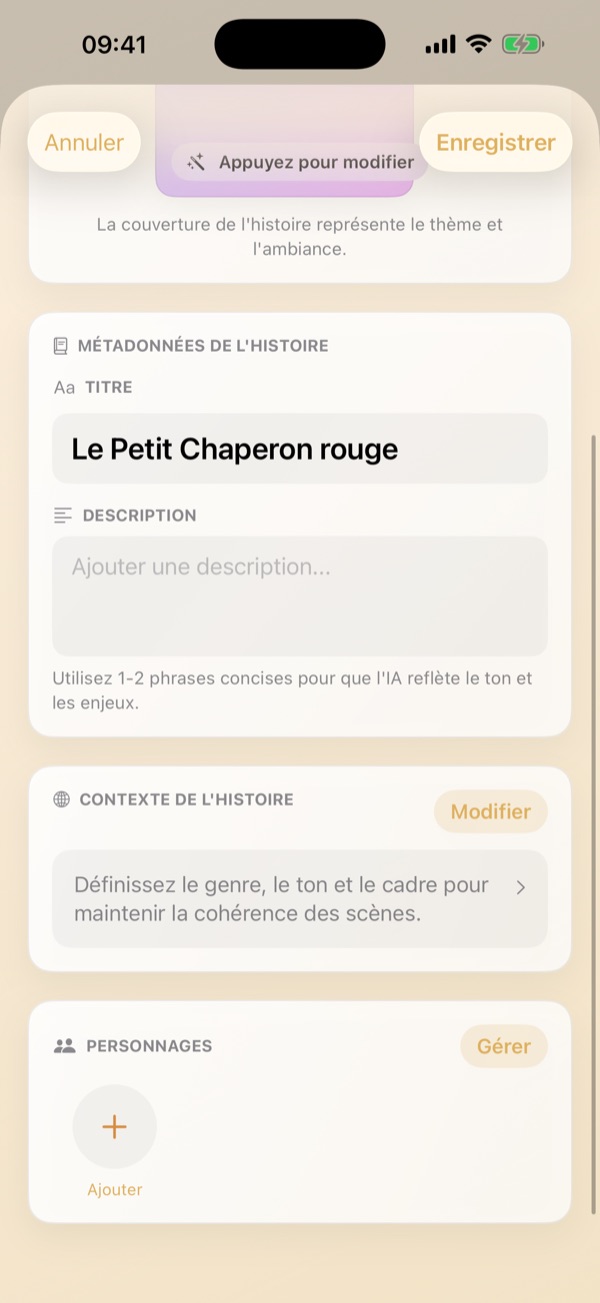 Personnalisation des paramètres d'écriture et d'illustration IA